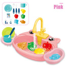 Conjunto de pia de cozinha infantil elétrica
