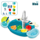 Conjunto de pia de cozinha infantil elétrica