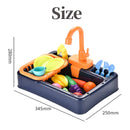 Conjunto de pia de cozinha infantil elétrica