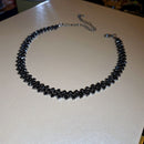 Luxo Brilhante Completo Strass Gargantilha Colar para Mulheres, Colares De Crist