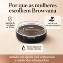 Kit Browvana para Sobrancelhas com Carimbo e 3 Moldes