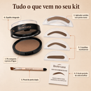 Kit Browvana para Sobrancelhas com Carimbo e 3 Moldes