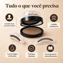 Kit Browvana para Sobrancelhas com Carimbo e 3 Moldes
