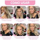 Kit Touca de Cetim Double-Sided com Regulador e Ferro de Frisar (2 unidades)